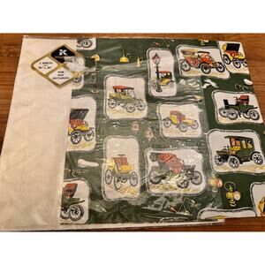 Vintage car wrapping paper